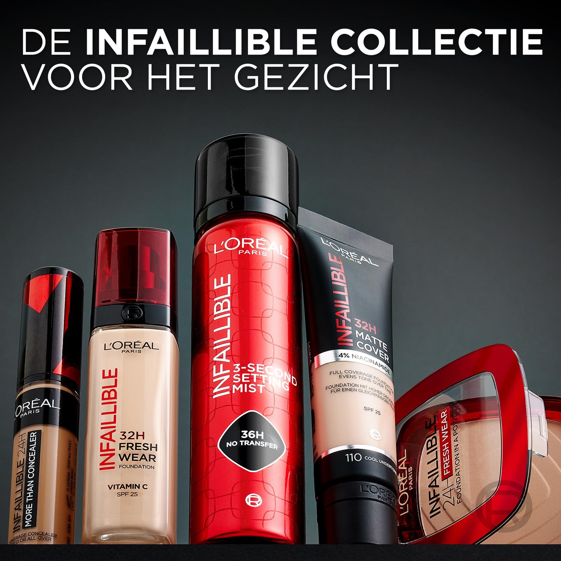 L'Oréal Paris Infaillible 3-second Setting Mist - Setting Spray - transferproof in 3 seconden - voor make-up die tot 36 uur blijft zitten - 75 ml
