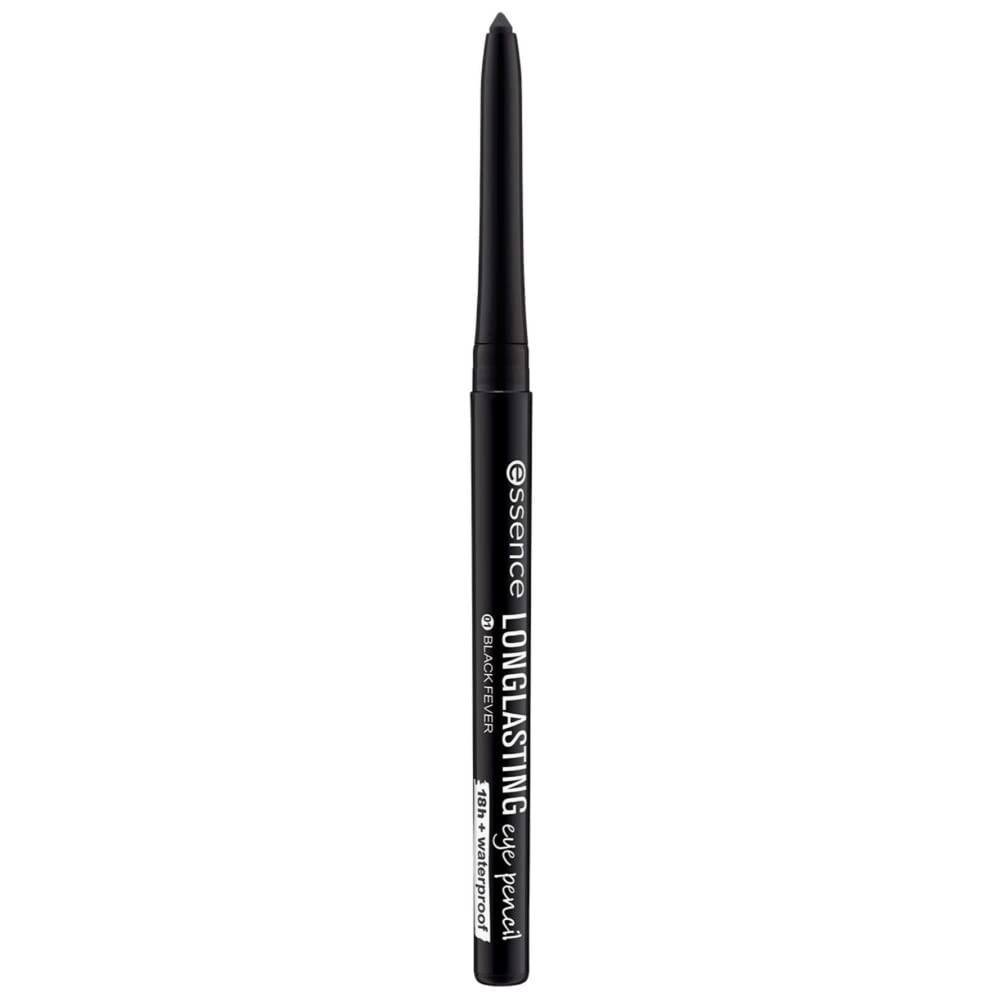 Essence cosmetics essence LONGASTING oogpotlood, nr. 01, zwart, duurzaam, definiërend, veganistisch, waterdicht, zonder microplastic deeltjes, vrij van nanodeeltjes, 1 verpakking (0,28 g)