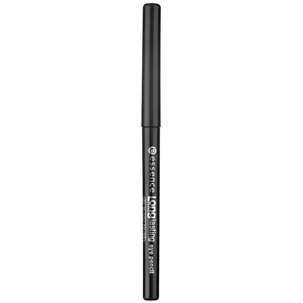 Essence cosmetics essence LONGASTING oogpotlood, nr. 01, zwart, duurzaam, definiërend, veganistisch, waterdicht, zonder microplastic deeltjes, vrij van nanodeeltjes, 1 verpakking (0,28 g)