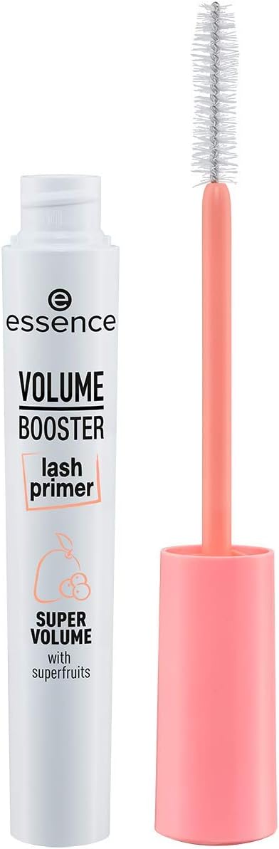 ESSENCE VOLUME BOOSTER wimperprimer, mascara, mascara, wit, volumegevend, priming, met oliën, vegan, alcoholvrij, parabenenvrij (7ml)
