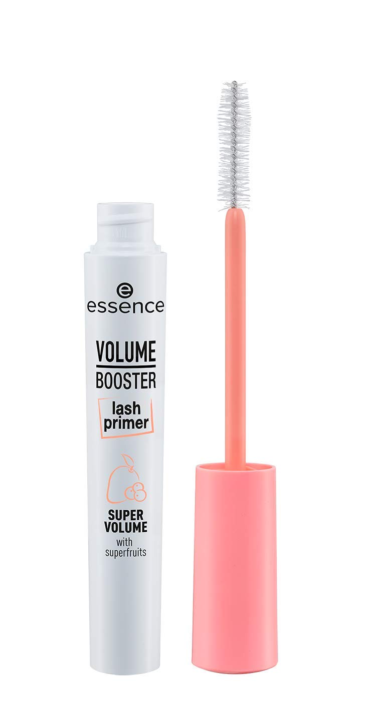 ESSENCE VOLUME BOOSTER wimperprimer, mascara, mascara, wit, volumegevend, priming, met oliën, vegan, alcoholvrij, parabenenvrij (7ml)