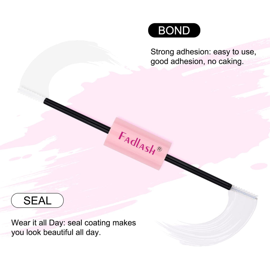 Fadlash DIY Home Wimper Extensions Set Lash Bond and Seal Cluster Wimperlijm Individuele Wimpers Wimper Lijm Remover Crème voor Lange retentie 48-72 uur Waterdicht Individuele Wimperlijm