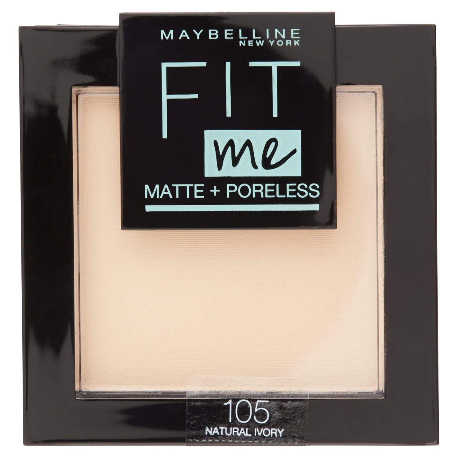 Maybelline New York - Fit Me Matte + Poreless Powder - 105 Natural Ivory - Matterend Poeder welke Poriën Zichtbaar Verkleind - 9 gr.