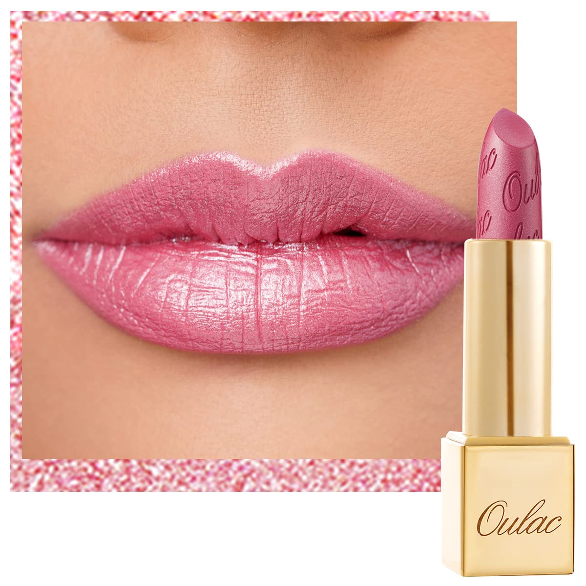 OULAC Metallic Lustrous Lippenstift,Met Matglanzende Finish,Geen Korrelige Lippenstift Met,Lang Houdende,Glitter, Gemakkelijk te Kleuren,Hydratatie en Waterdicht,4.3g (11)
