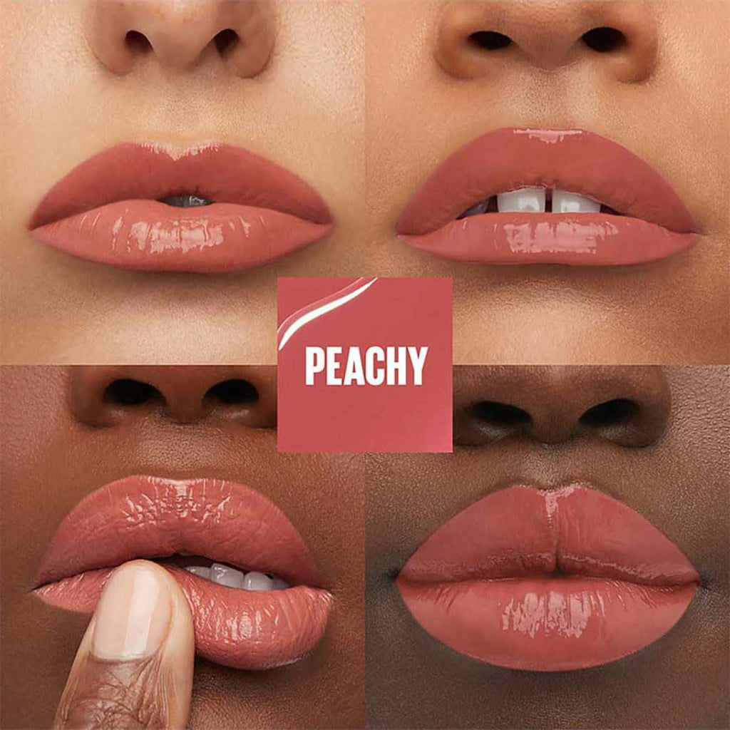 Maybelline New York - SuperStay Vinyl Ink Lipstick - 15 Peachy - Rood - Langhoudende Lippenstift - 4,2 ml - Blijft tot 16 uur lang zitten - Schudden voor 5 seconden voor gebruik