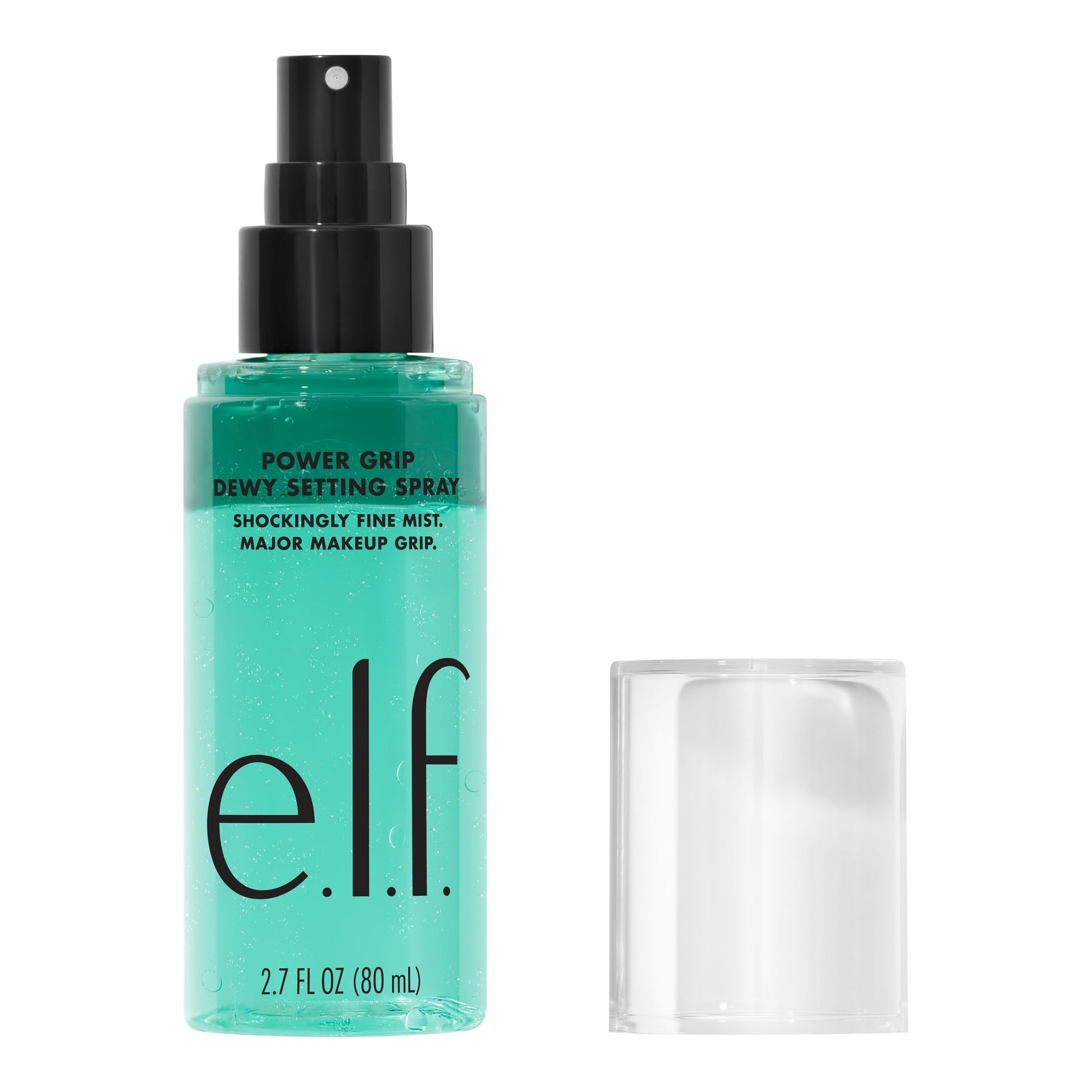 e.l.f. Power Grip Dewy Setting Spray, superfijne en langdurige formule, fixeert make-up voor een gehydrateerde, stralende afwerking, veganistisch en dierproefvrij