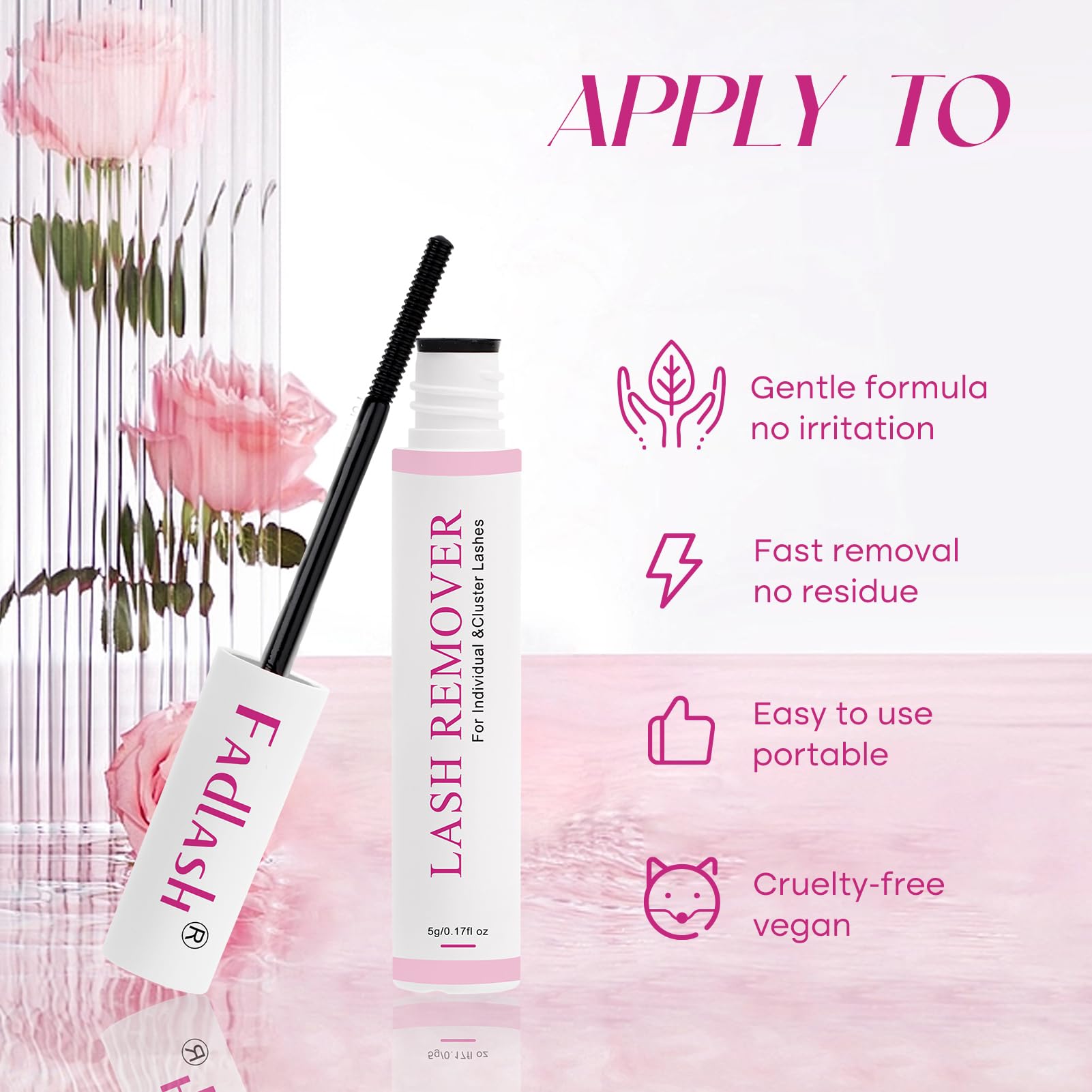 Fadlash DIY Home Wimper Extensions Set Lash Bond and Seal Cluster Wimperlijm Individuele Wimpers Wimper Lijm Remover Crème voor Lange retentie 48-72 uur Waterdicht Individuele Wimperlijm