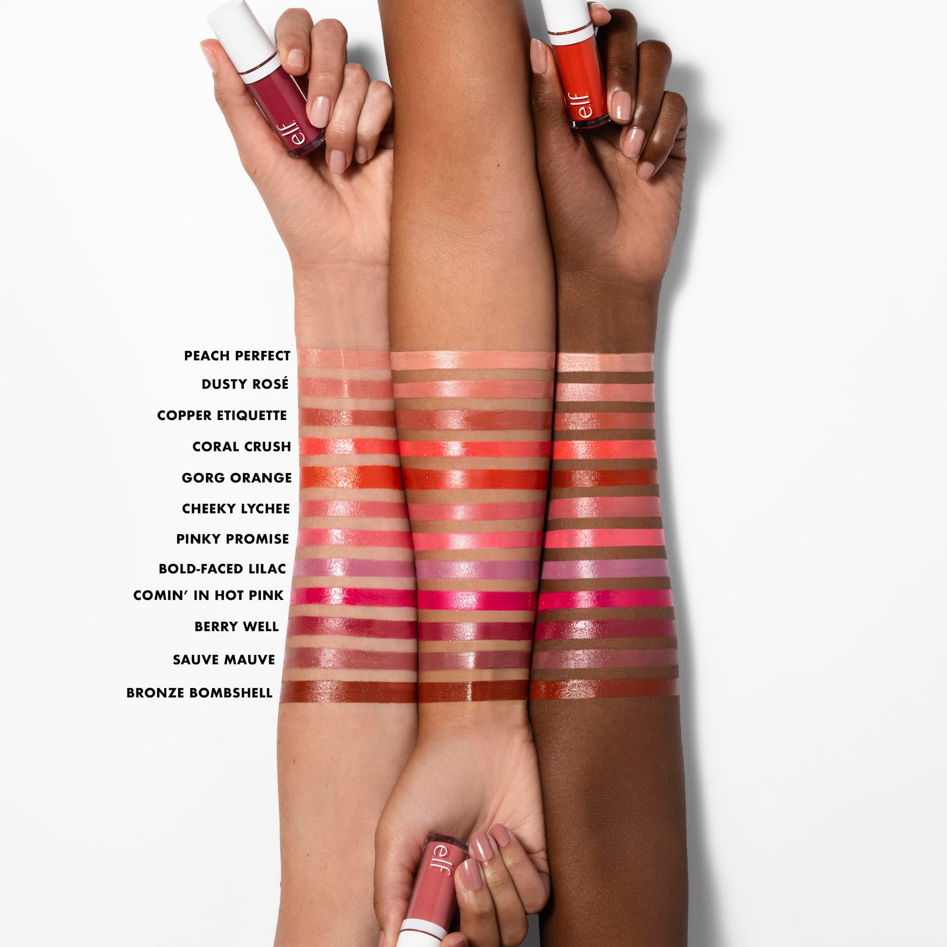e.l.f. Camo Liquid Blush, langhoudende vloeibare rouge voor sterk gepigmenteerde kleur, zorgt voor een zachte, dooprise afwerking, veganistisch en dierproefvrij, Dusty Rosé