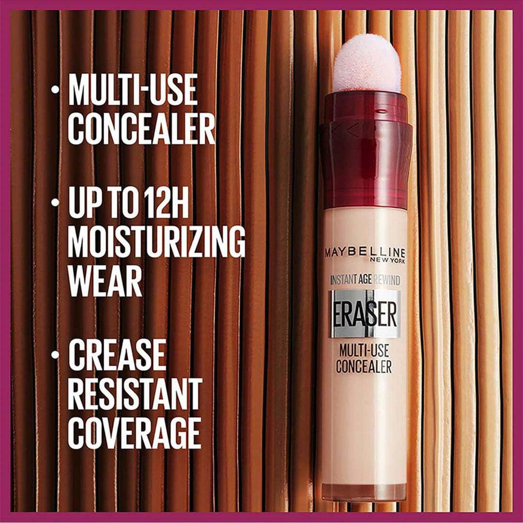 Maybelline New York - Instant Anti Age Eraser 07 concealers die zichtbaar wallen wegwerken - Lichtbruin - 6,8 ml - In één stap een wakkere blik met de Maybelline concealer