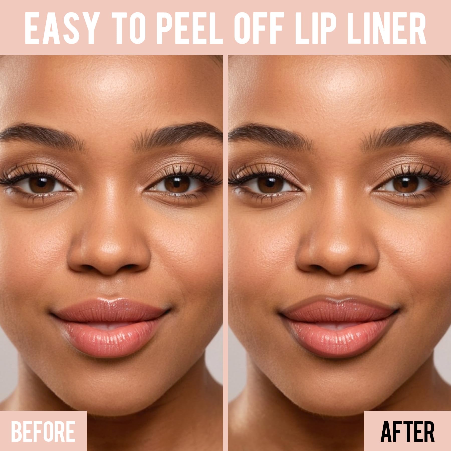 iMethod Lip Stain Lipliner, langhoudende lipliner voor het verwijderen van lipcontouren, langhoudende, watervaste liptint, natuurlijke lipvlek, plumped