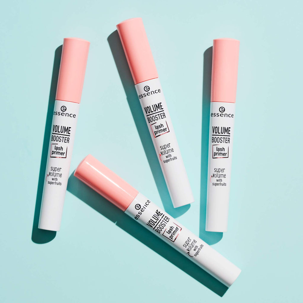 ESSENCE VOLUME BOOSTER wimperprimer, mascara, mascara, wit, volumegevend, priming, met oliën, vegan, alcoholvrij, parabenenvrij (7ml)