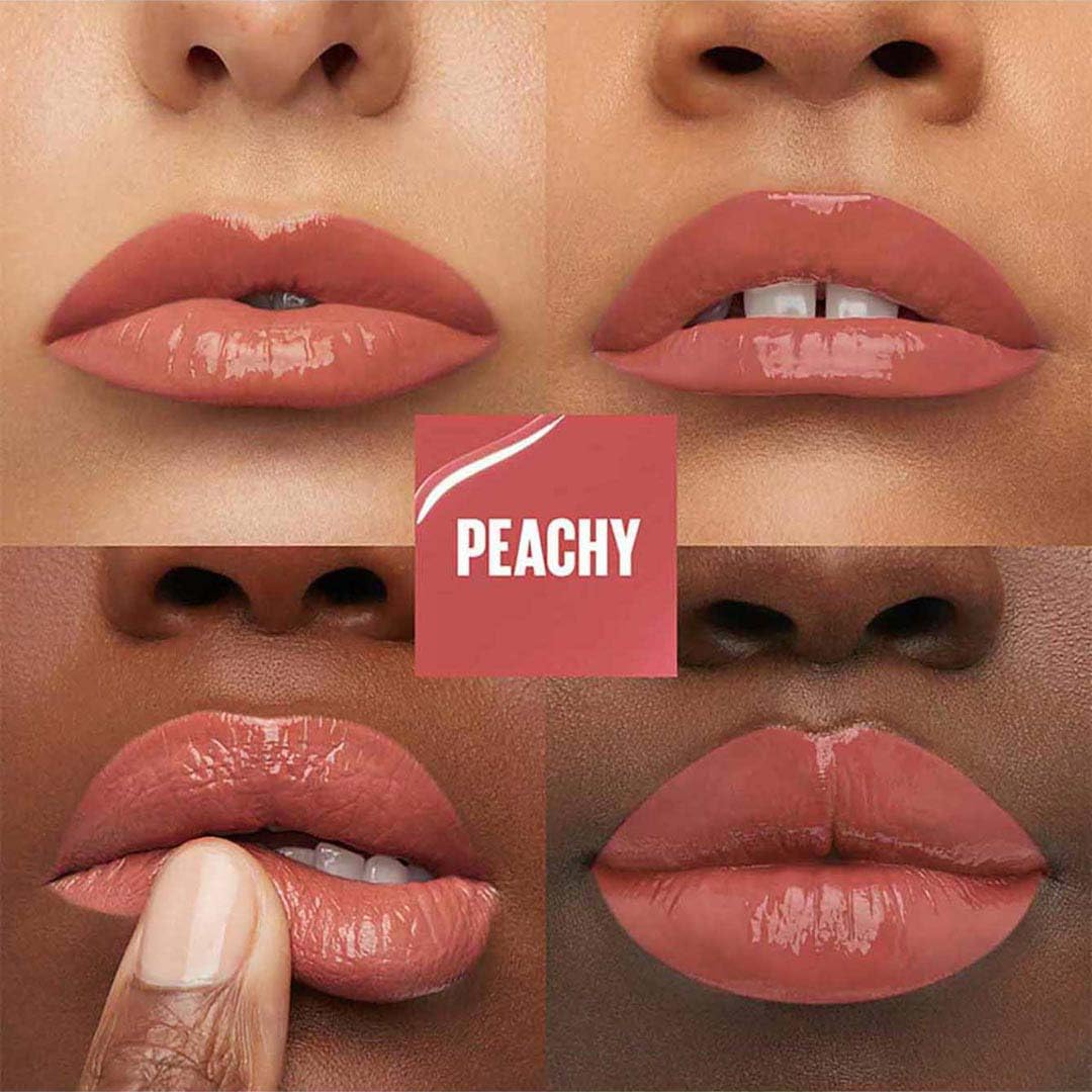 Maybelline New York - SuperStay Vinyl Ink Lipstick - 15 Peachy - Rood - Langhoudende Lippenstift - 4,2 ml - Blijft tot 16 uur lang zitten - Schudden voor 5 seconden voor gebruik