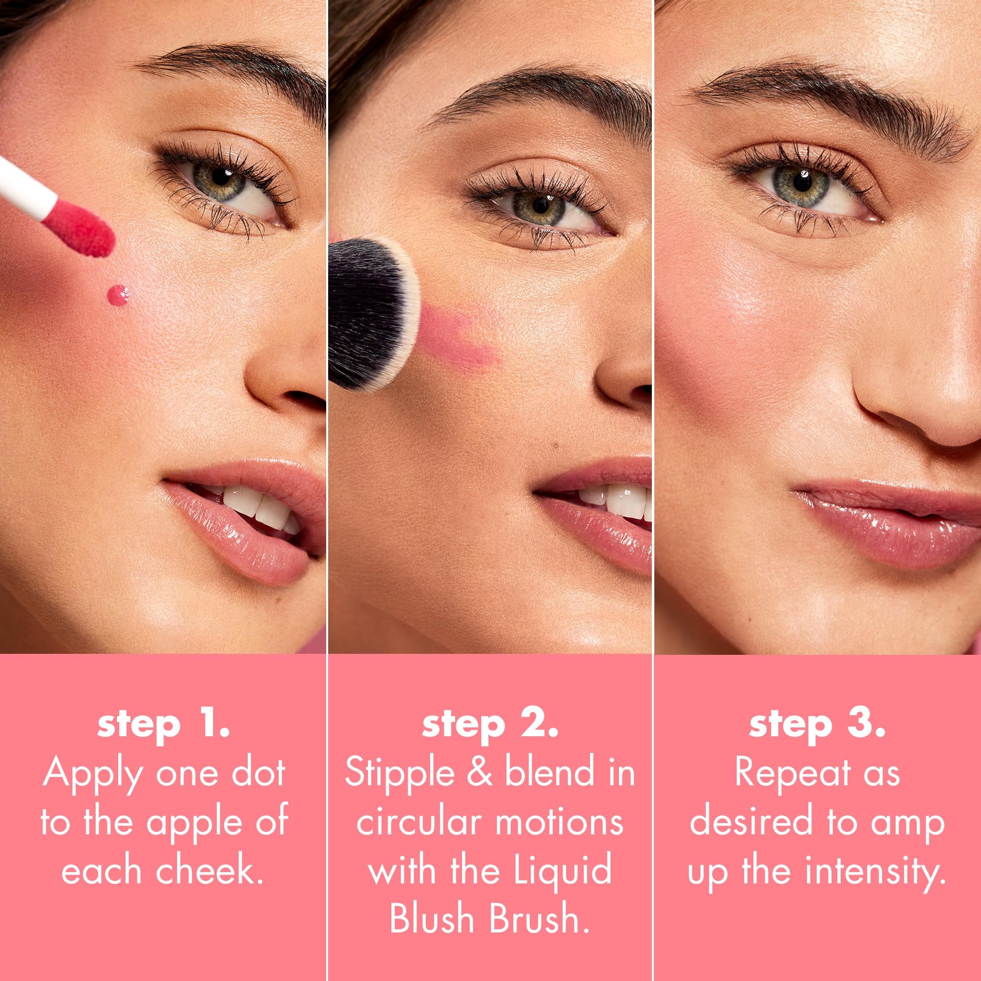 e.l.f. Camo Liquid Blush, langhoudende vloeibare rouge voor sterk gepigmenteerde kleur, zorgt voor een zachte, dooprise afwerking, veganistisch en dierproefvrij, Dusty Rosé