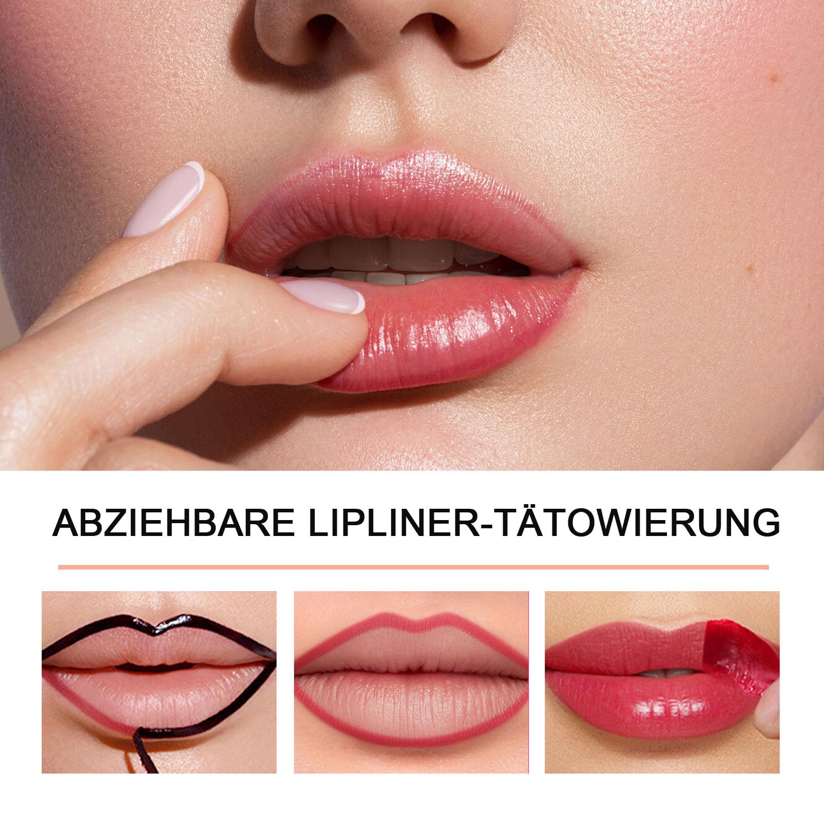 Peel Off Lipliner Stain, 2 stuks Peel Off Lipliner Stain Lip Tint Peel Off, waterbestendig, langhoudend, verwijderbare lippenstift, plump lipliner mat, sterk gepigmenteerde tattoo, lipliner